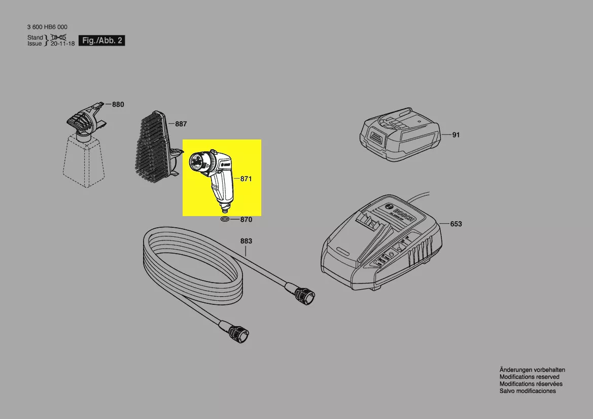 lance pulvérisatrice réf. F 016 F05 310 Bosch